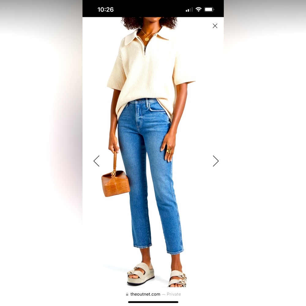 Frame denim. Size 27. Straight leg medium rise jeans.